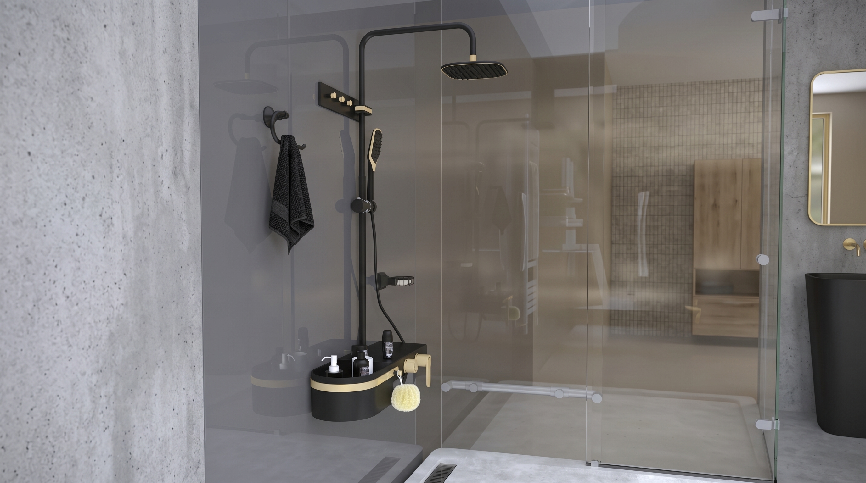 Exposed Shower Set & Diverter Panel