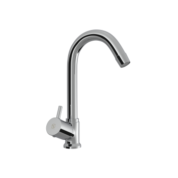 Swan Neck With Left Hand Operating Knob & Swinging Spout